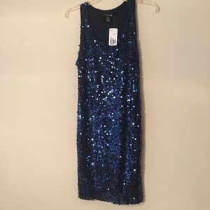 🍾 Perfect for NYE 🍾 Blue Sequin Dress NWT